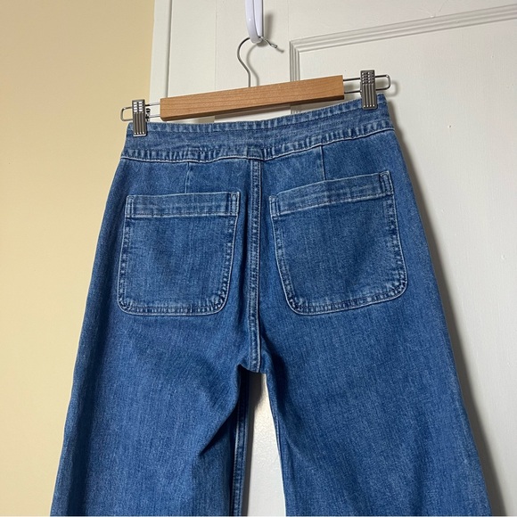 J. Crew Point Sur Wide-Leg Eco Jean in Bright Ocean Wash - Picture 6 of 10